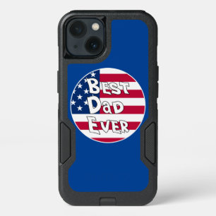 Best Dad Ever USA Flag iPhone 13 Case