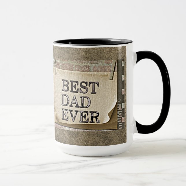 Best Dad Ever Vintage Camera Father's Day Antique Mug (Right)