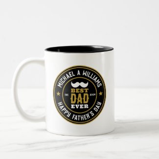 Best Dad Ever Vintage Classic Logo Father's Day