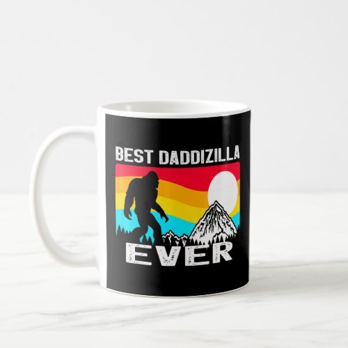 Best Dad Ever Vintage Dadzilla Father Of The Monst Coffee Mug