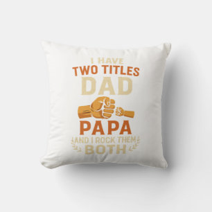 Best Dad Ever – Vintage Father’s Day Design Throw Pillow