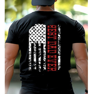 Best Dad Ever Vintage Flag Father’s Day Shirt