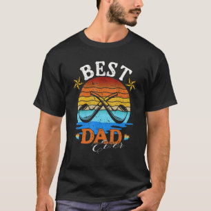 Best Dad Ever Vintage Retro Sunset Daddy Father s  T-Shirt
