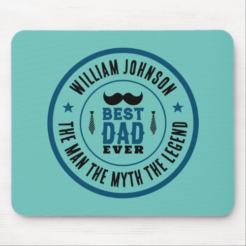 Best Dad Ever Vintage Western Country Fathers Day Mouse Pad
