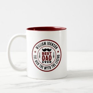 Best Dad Ever Vintage Western Logo Father's Day