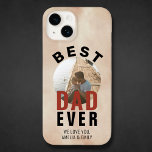 Best Dad Ever Watercolor Father`s Day Photo   Case-Mate iPhone 14 Case<br><div class="desc">Modern Best Dad Ever Blush Orange Watercolor Father`s Day Photo iPhone Case. The text is in trendy typography and the photo is in a round frame. Customize the text and add your photo. A sweet gift for a father or grandfather on Father`s Day or birthday.</div>