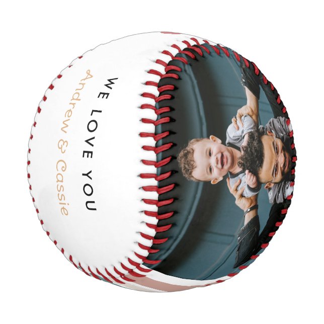 Best dad ever We love you Baseball (Angled)