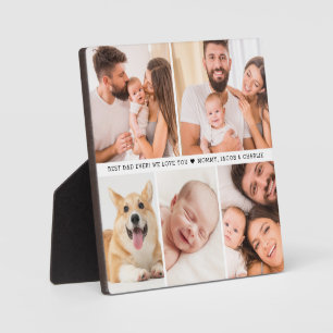 Best Dad Ever! We love you Custom Photo gift Plaque
