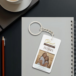 Best Dad Ever We Love You Fathers Day Photo Keychain