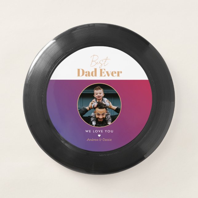 Best dad ever Wham-O frisbee (Front)