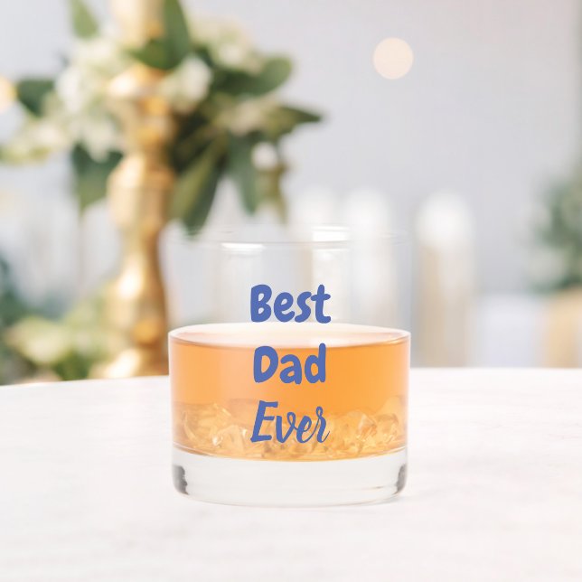 Best Dad Ever Whiskey Glass (Insitu (Wedding))