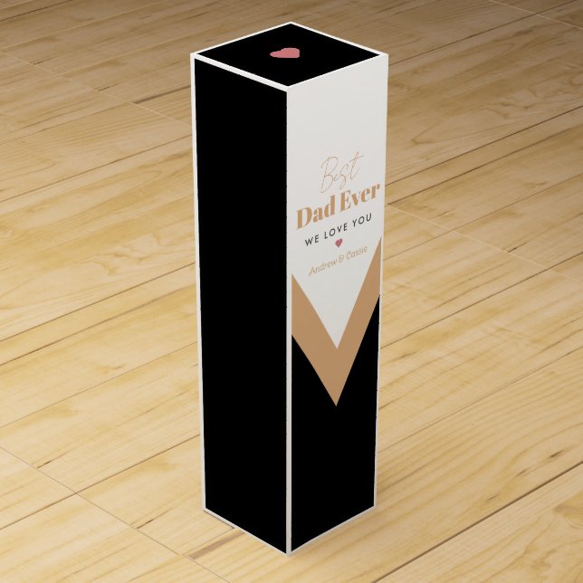 Best dad ever wine box (Front)