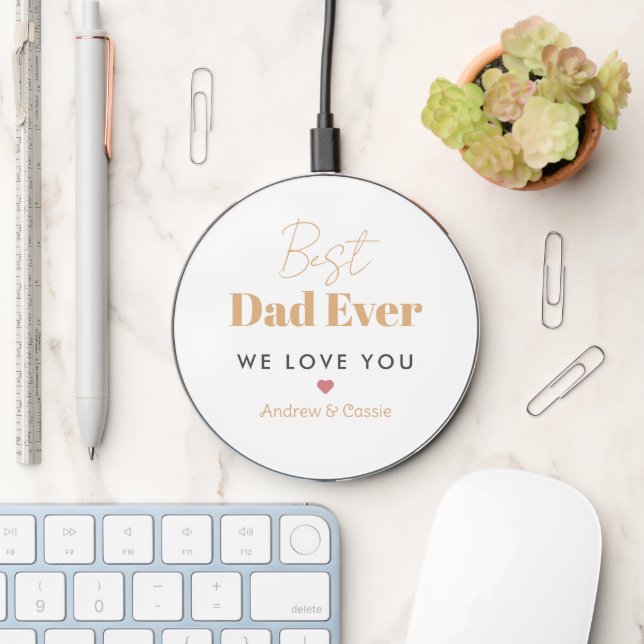 Best dad ever wireless charger  (Desk)