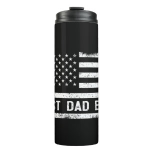 Best Dad Ever with US American Flag Gifts Fathers  Thermal Tumbler