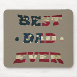 best dad ever with us american flag mouse pad