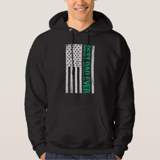 Best Dad Ever With US Flag American Hoodie