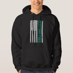 Best Dad Ever With US Flag American Hoodie