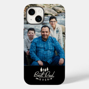 Best Dad Ever Wood Adventure Custom Photo Case-Mate iPhone 14 Case