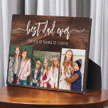 Best Dad Ever - Wood Father's Day Photo Collage Plaque<br><div class="desc">Celebrate your dad with the "Best Dad Ever" Father's Day Photo Collage Plaque, a heartfelt tribute to the man who means the world to you. This beautifully crafted plaque features a high-quality, customizable photo collage, allowing you to showcase cherished memories and special moments. The collage is elegantly arranged around the...</div>
