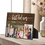 Best Dad Ever - Wood Father's Day Photo Collage Plaque<br><div class="desc">Celebrate your dad with the "Best Dad Ever" Father's Day Photo Collage Plaque, a heartfelt tribute to the man who means the world to you. This beautifully crafted plaque features a high-quality, customizable photo collage, allowing you to showcase cherished memories and special moments. The collage is elegantly arranged around the...</div>
