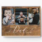 Best Dad Ever Woodgrain Fathers Day Photo Collage
