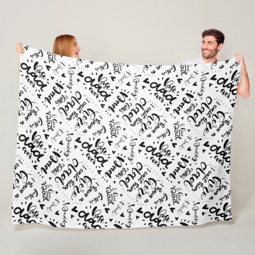 Best Dad Ever Word Art Black White Father's Day