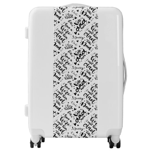 Best Dad Ever Word Art Black White Father's Day