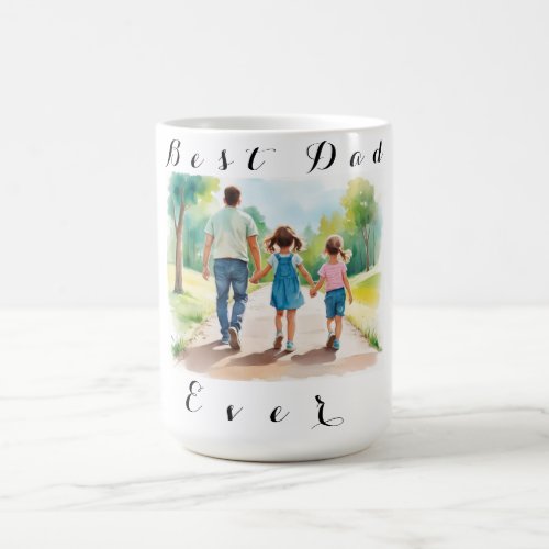 Best Dad Ever Your photo is squared  Coffee Mug
