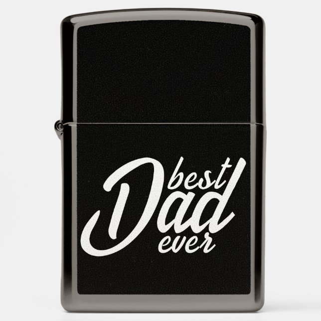 Best Dad ever Zippo Lighter (Front)