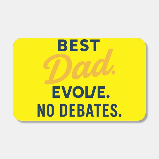 BEST Dad Evolve No Debates Funny Father's Day Matchboxes (Front)