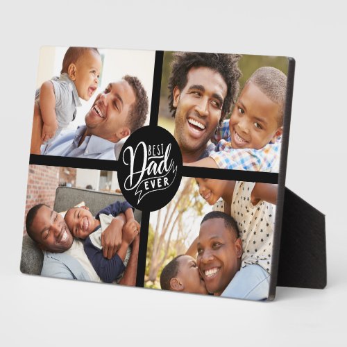 Best Dad Family Photo Plaque