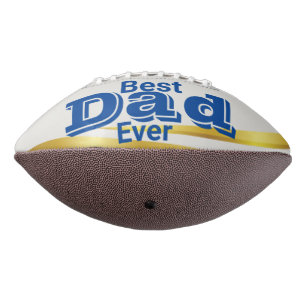Best Dad Father Blue Custom Photo Football