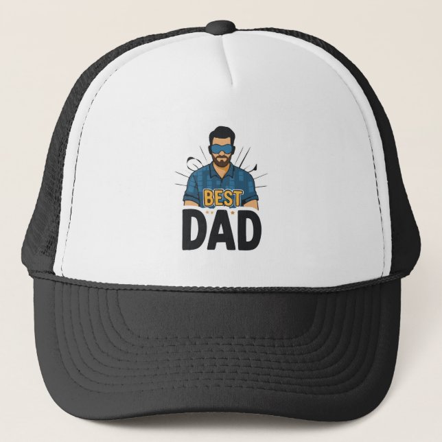 best dad father day gift trucker hat (Front)