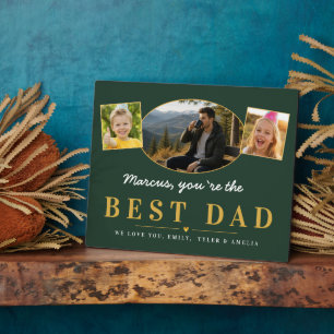 Best Dad Father’s Day Gift from Kids Photo  Plaque