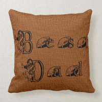 Best Dad Football Text Decorative Pillow