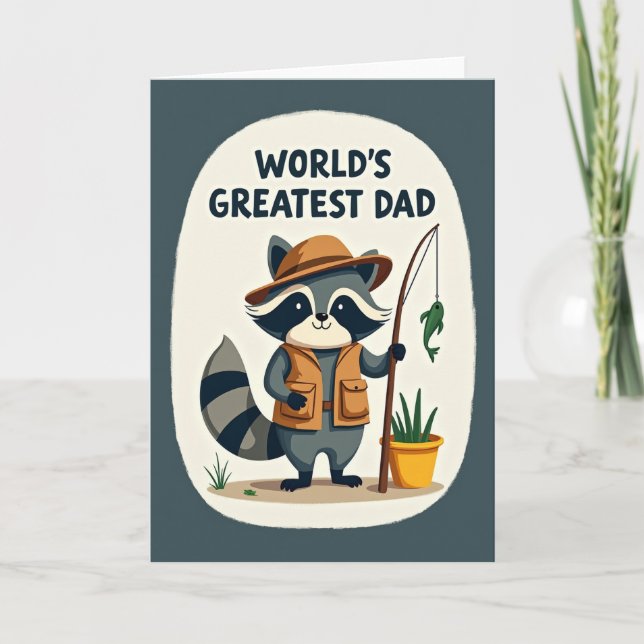 Best Dad Forest Friend Image Card (Front)