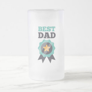 Best Dad Frosted Glass Beer Mug