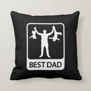 Best Dad - Funny Father's Day Throw Pillow
