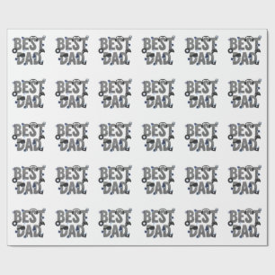 BEST DAD Gaming Dad Graphic  Wrapping Paper