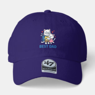 Best Dad Golf Cat Hug Cute Vector Design_1 47 Brand Hat