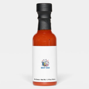 Best Dad Golf Cat Hug Cute Vector Design_1 Hot Sauces