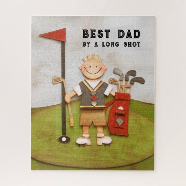 Best Dad Golf Jigsaw Puzzle (Vertical)