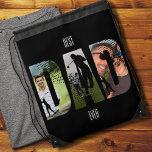 Best Dad Golfer Photo Drawstring Backpack<br><div class="desc">Best Dad ... .Your favorite things and golf ! Now you can take them with you anywhere. Customize this happy Father's Day golf themed accessory with your favorite photos. Great gift to all golf dads and golf lovers!</div>