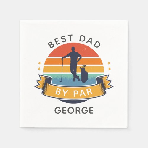 Best Dad Golfing Sports Father Birthday Gag Napkins