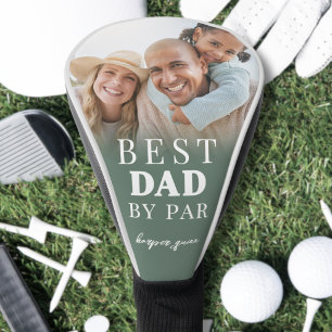 Best Dad Green Photo Father Golf Head Cover