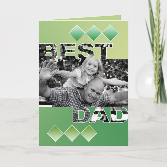 Best Dad Greeting Card (Front)