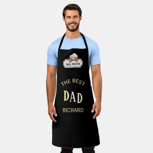 Best Dad Grill Master First Name  Apron