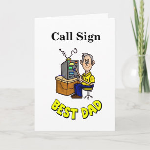 Best Dad Ham Radio Father's Day Card
