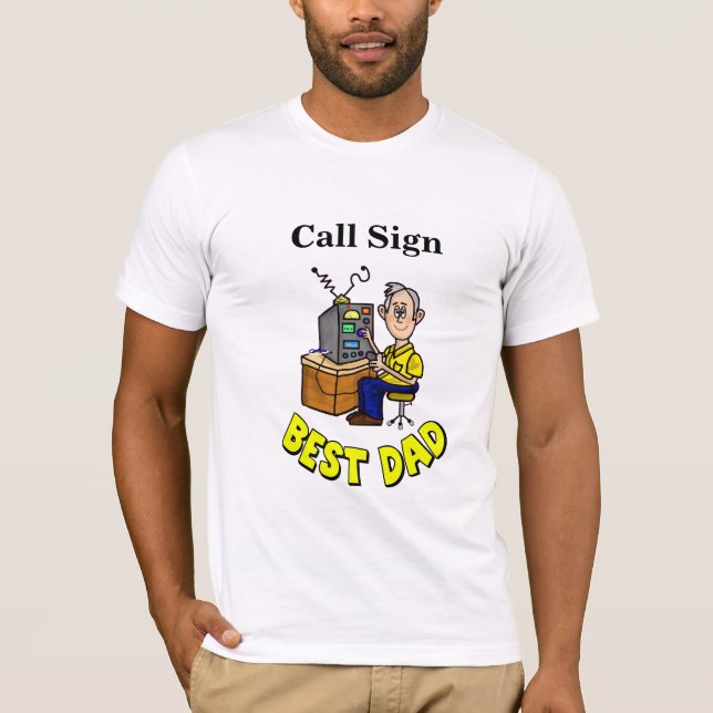 Best Dad Ham Radio Operator T-Shirt (Front)