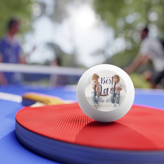 Best Dad | Hand Lettered Photo Ping Pong Ball (Creator Uploaded)